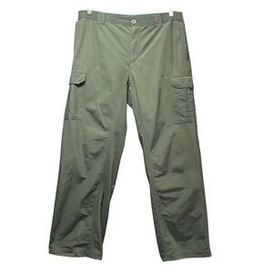 Columbia Omni-Shade‎ Ripstop Cargo Pants Men M 30 Olive Hiking Outdoor UPF